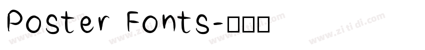 Poster Fonts字体转换